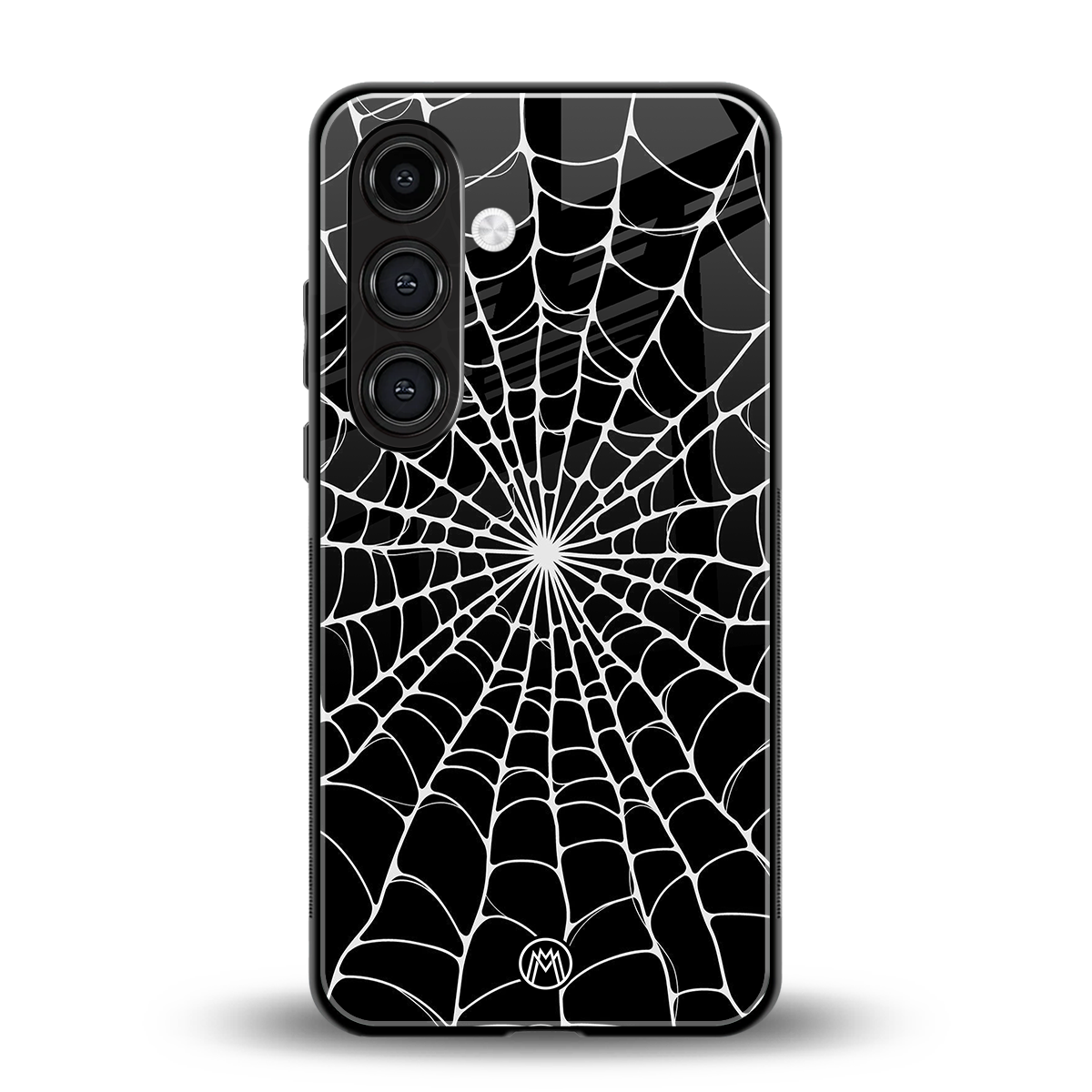 spider swirl back phone cover | glass case for samsung galaxy s23