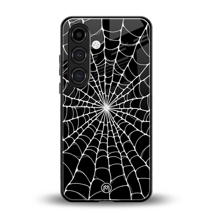 spider swirl back phone cover | glass case for samsung galaxy s23