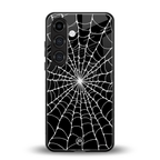 spider swirl back phone cover | glass case for samsung galaxy s24 plus