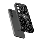spider swirl back phone cover | glass case for samsung galaxy s25