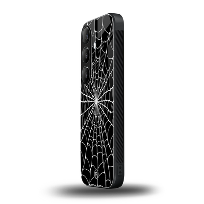 spider swirl back phone cover | glass case for samsung galaxy s23