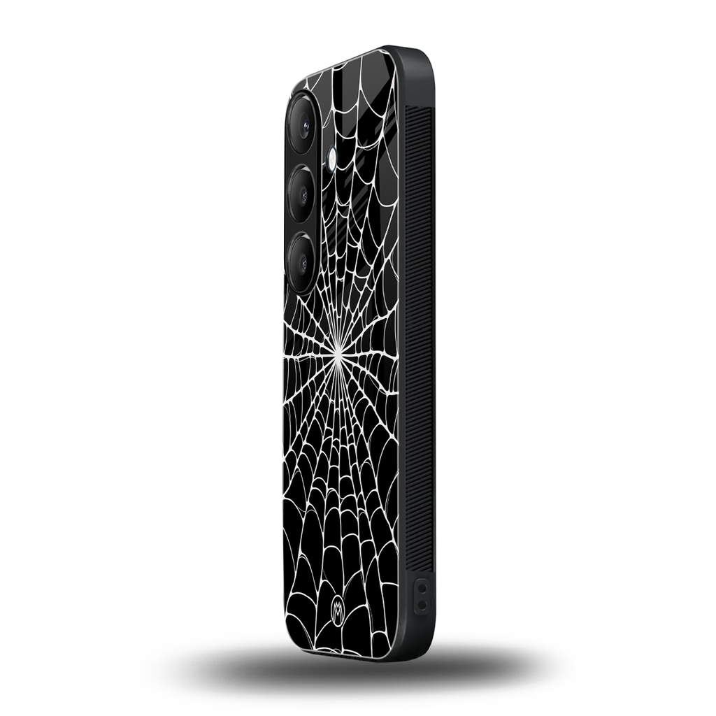 spider swirl back phone cover | glass case for samsung galaxy s24 plus