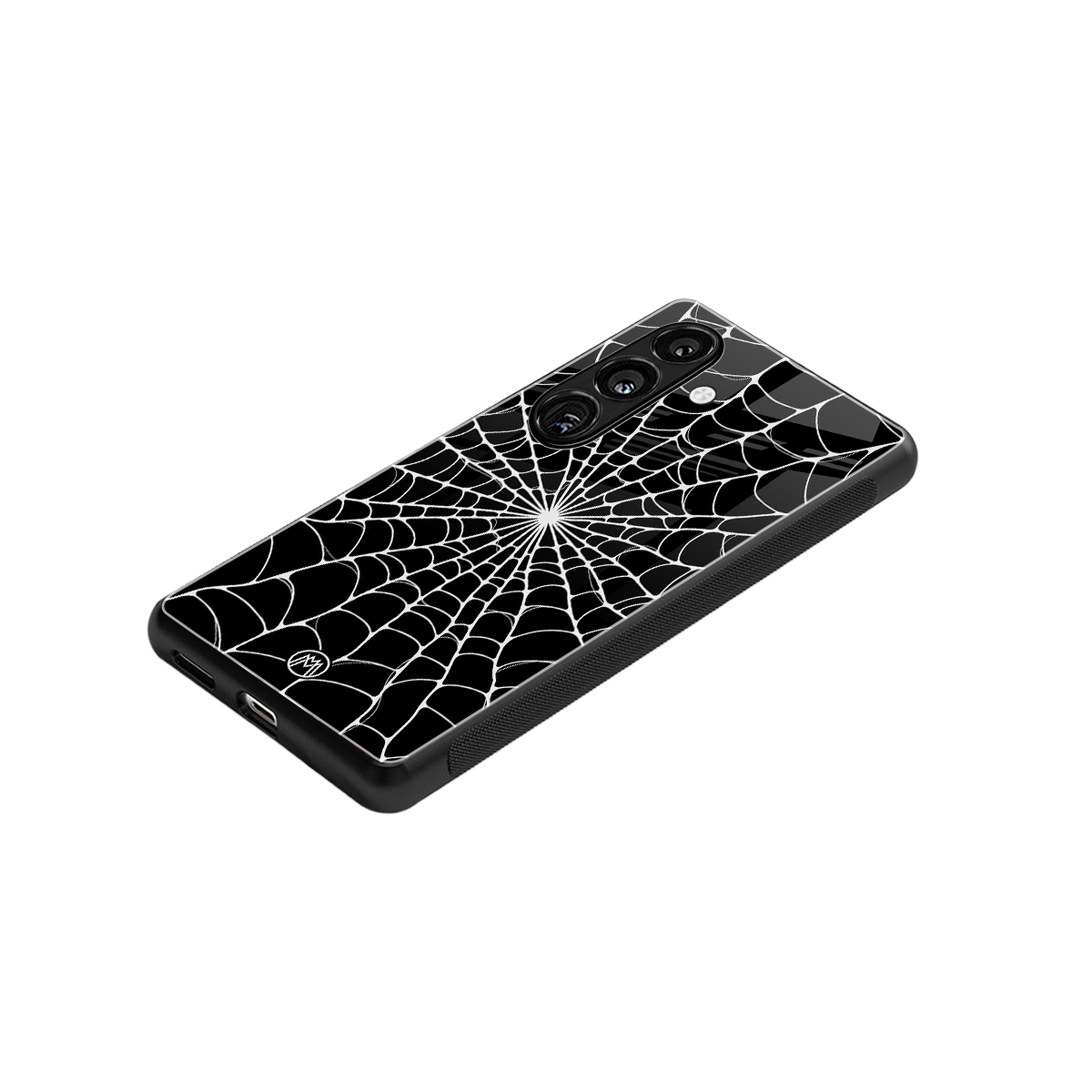 spider swirl back phone cover | glass case for samsung galaxy s23