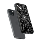 spider swirl back phone cover | glass case for iphone 15