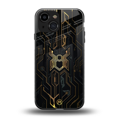 spider verse back phone cover | glass case for iphone 13 mini