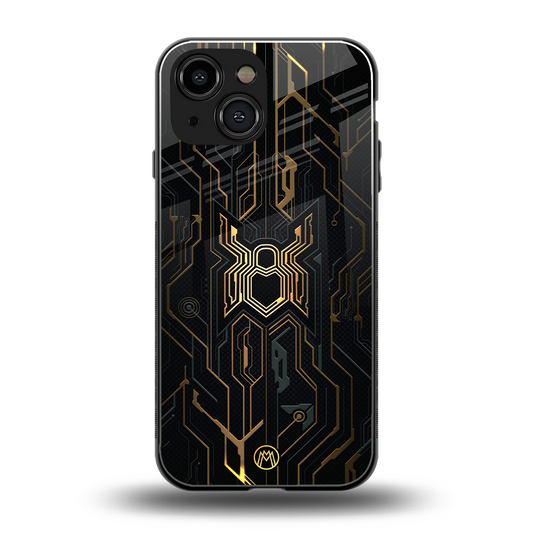 spider verse back phone cover | glass case for iphone 13 mini