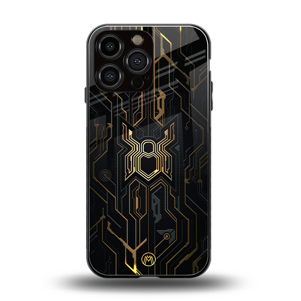 spider verse back phone cover | glass case for iphone 13 pro max