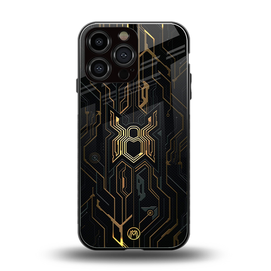 spider verse back phone cover | glass case for iphone 13 pro max