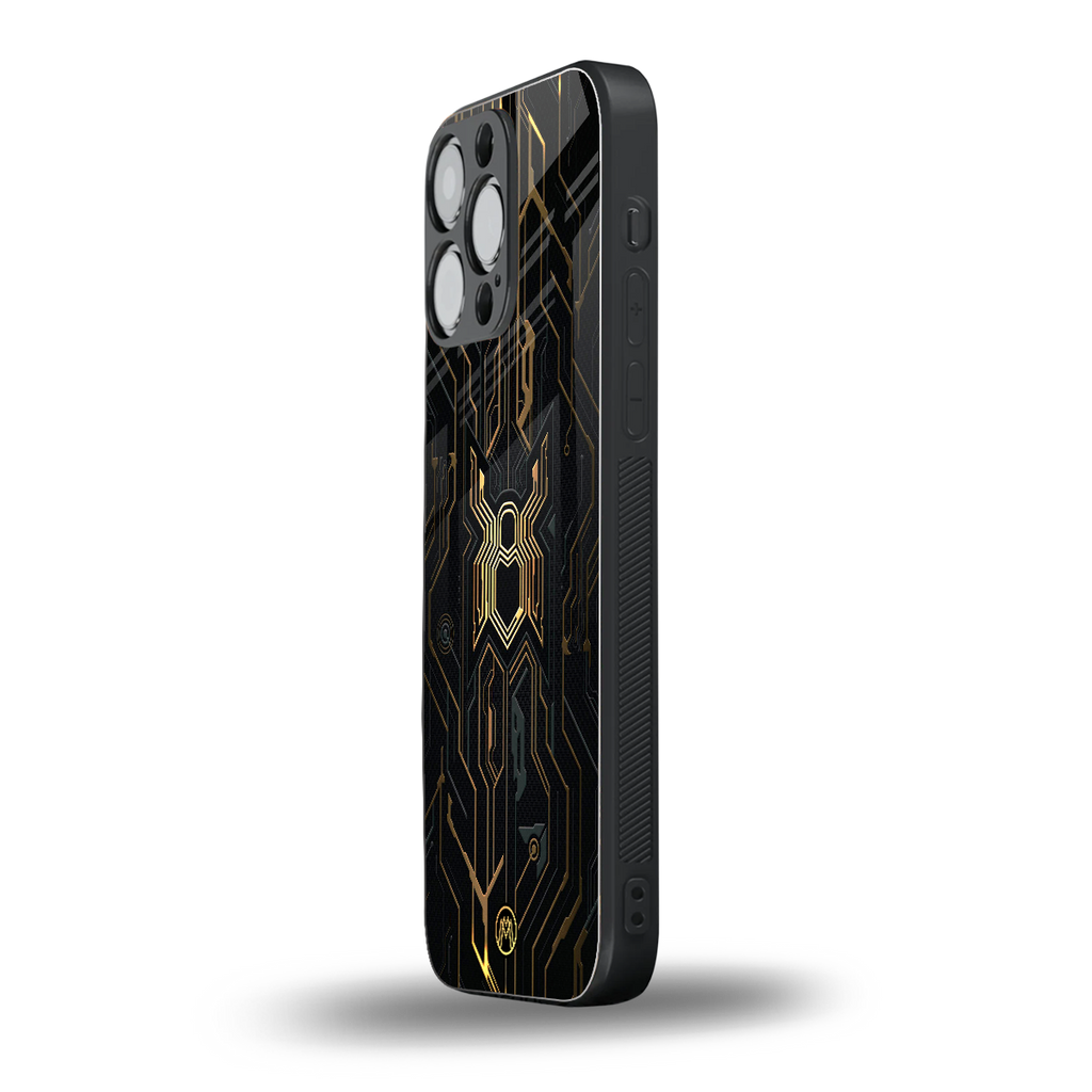 spider verse back phone cover | glass case for iphone 13 pro max