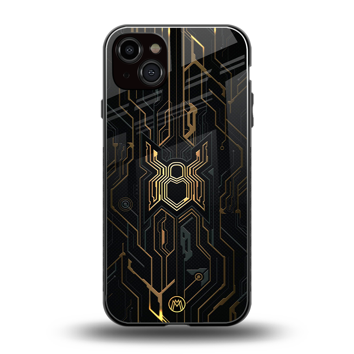 spider verse back phone cover | glass case for iphone 15 plus