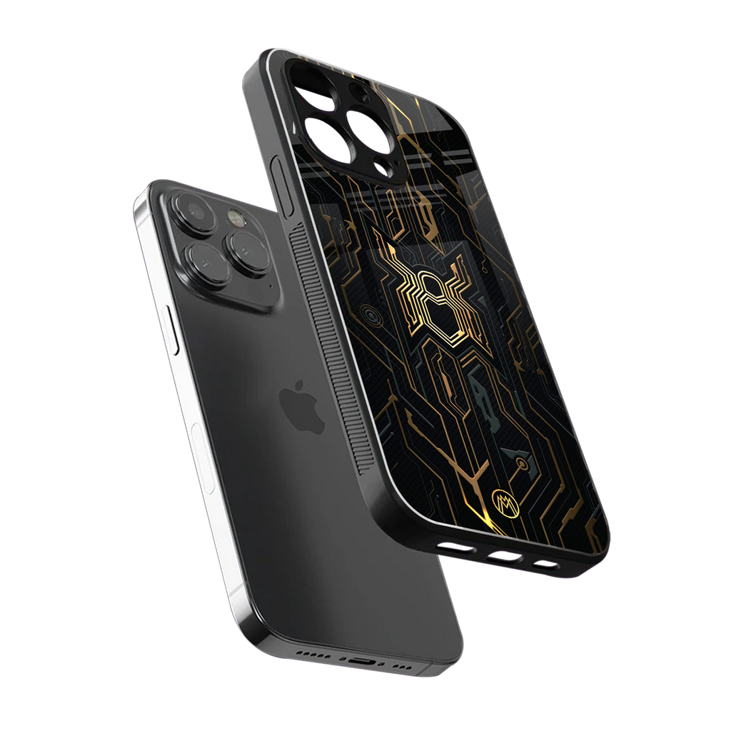 spider verse back phone cover | glass case for iphone 14 pro max