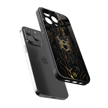 spider verse back phone cover | glass case for iphone 14 pro max