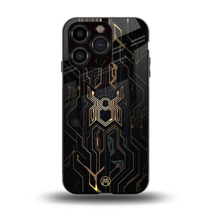 spider verse back phone cover | glass case for iphone 14 pro