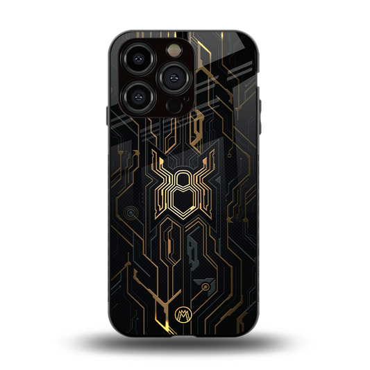 spider verse back phone cover | glass case for iphone 14 pro