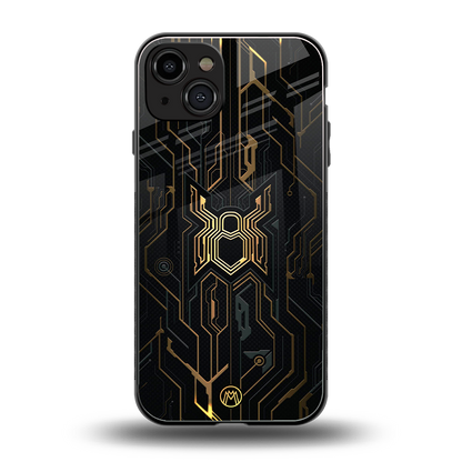 spider verse back phone cover | glass case for iphone 15