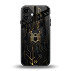 spider verse back phone cover | glass case for iphone 16 plus