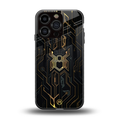 spider verse back phone cover | glass case for iphone 16 pro