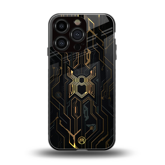 spider verse back phone cover | glass case for iphone 16 pro