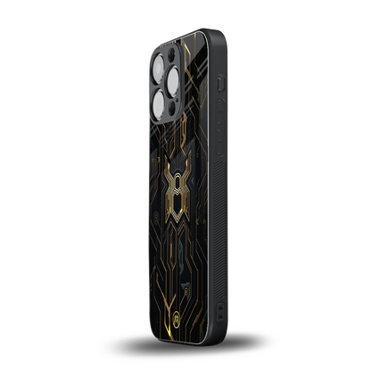 spider verse back phone cover | glass case for iphone 16 pro