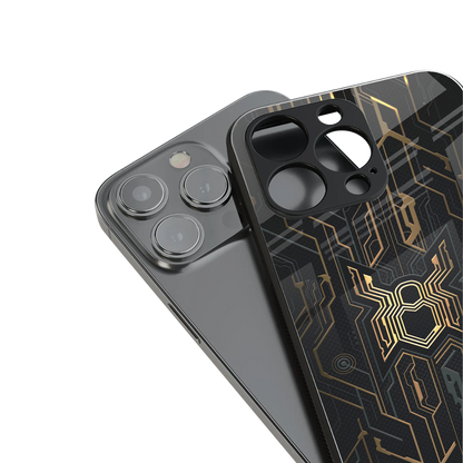 spider verse back phone cover | glass case for iphone 16 pro