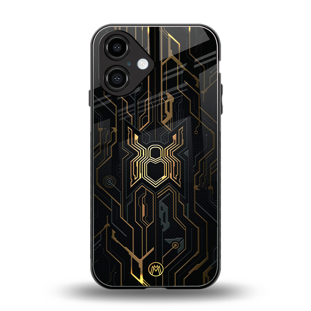 spider verse back phone cover | glass case for iphone 16