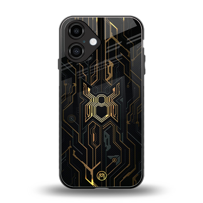 spider verse back phone cover | glass case for iphone 16