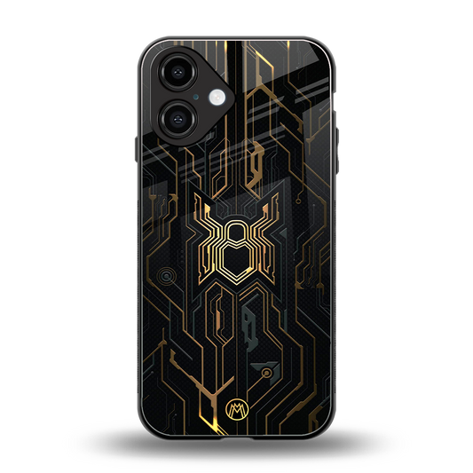 spider verse back phone cover | glass case for iphone 16