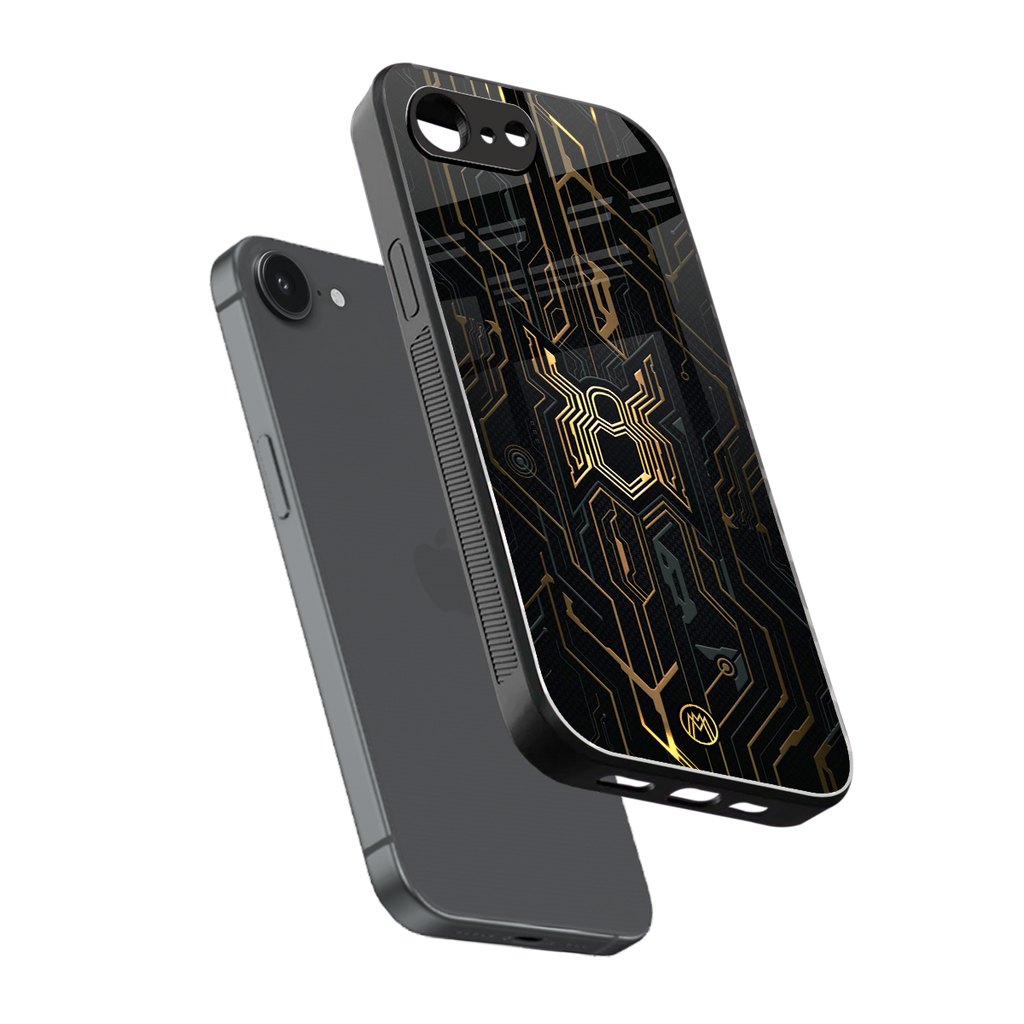 spider verse back phone cover | glass case for iphone 16e