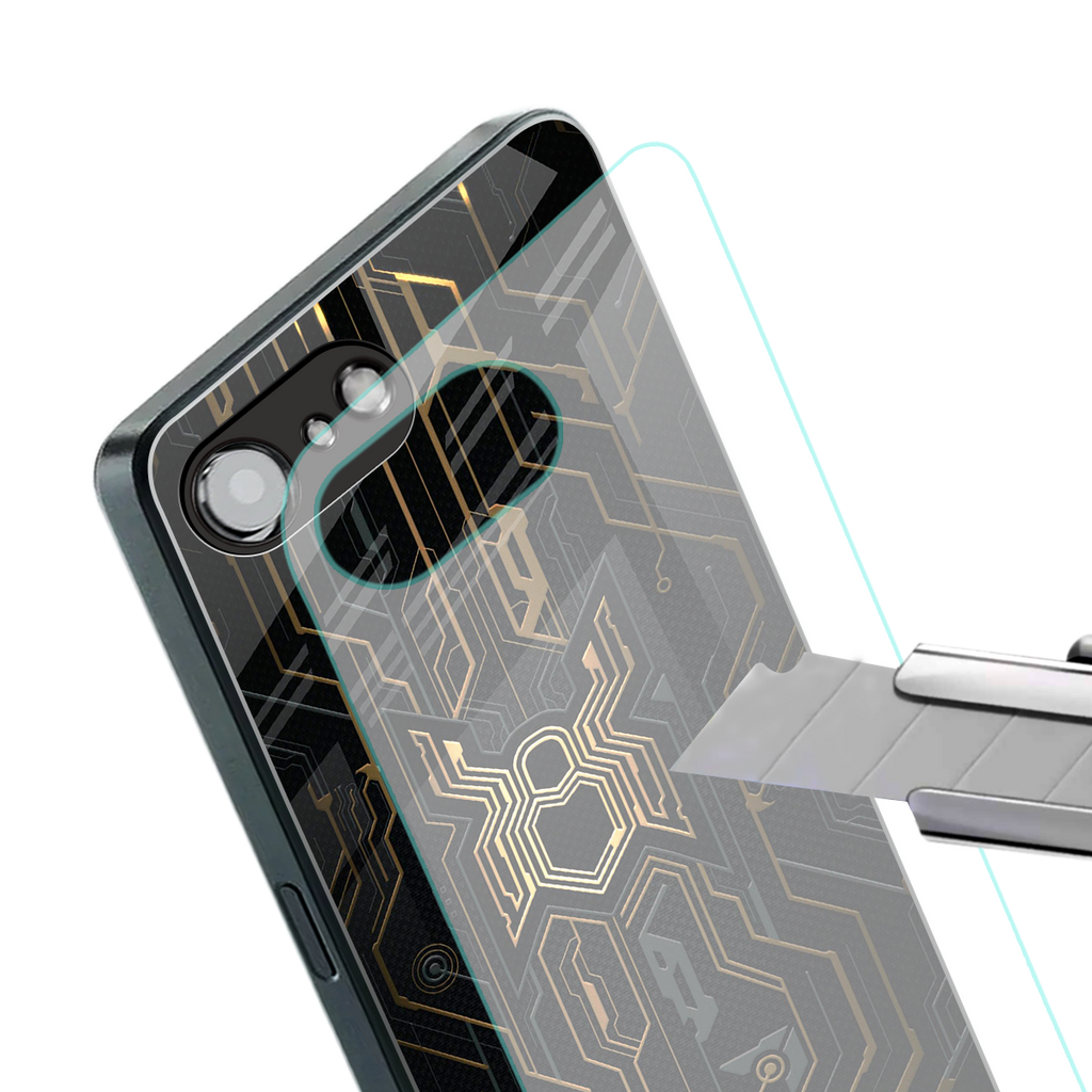 spider verse back phone cover | glass case for iphone 16e