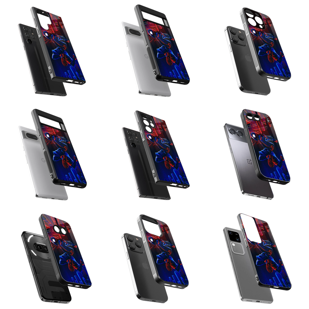 Durable Glass Back Mobile Case for iPhone, Samsung, OnePlus, Google Pixel, Redmi, Vivo, Oppo