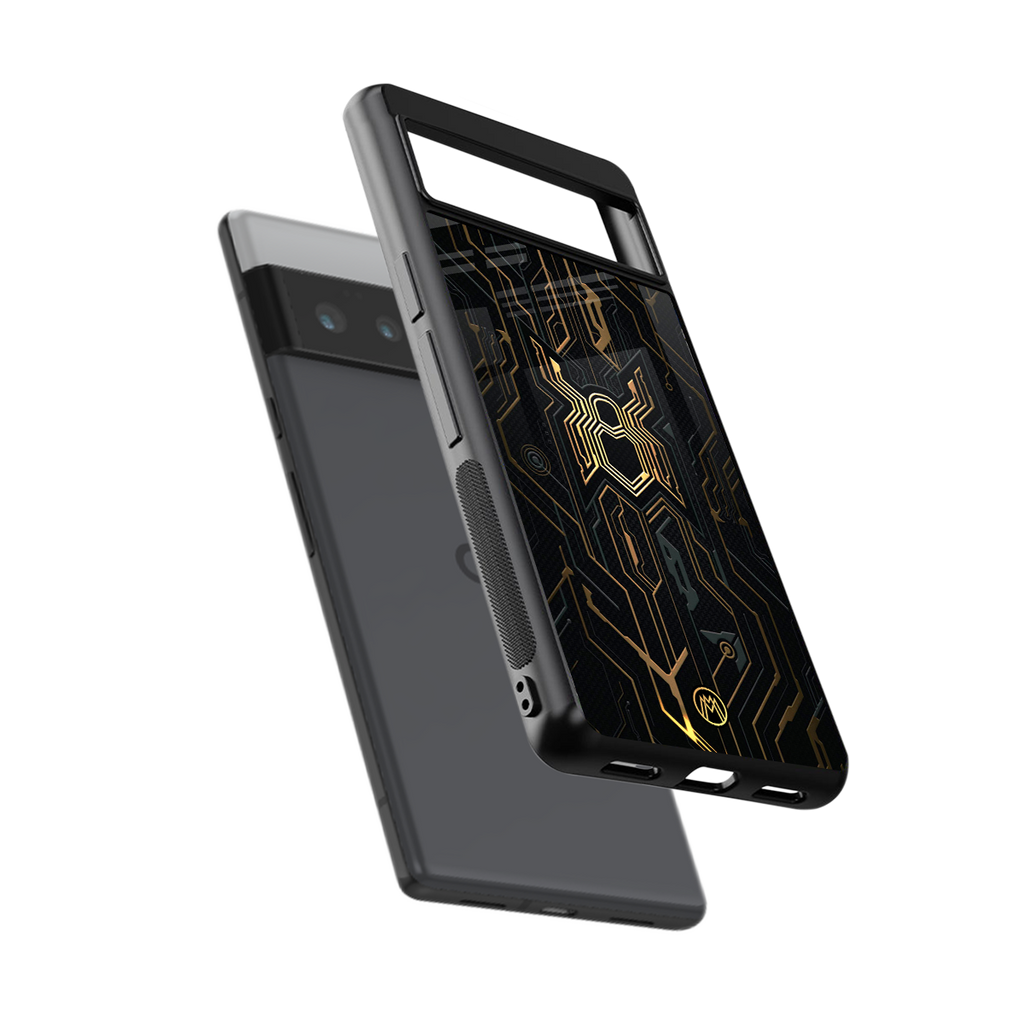 spider verse back phone cover | glass case for google pixel 6 pro