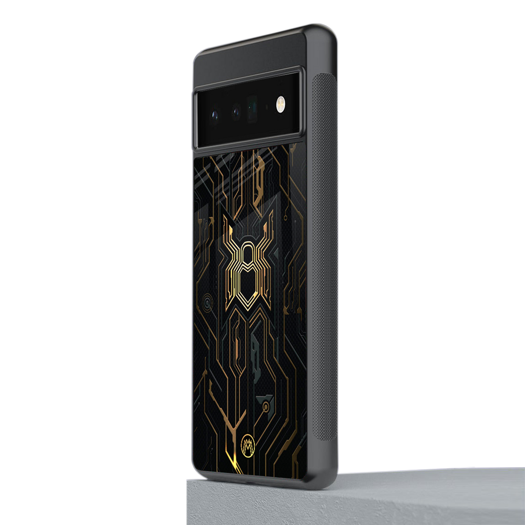 spider verse back phone cover | glass case for google pixel 6 pro