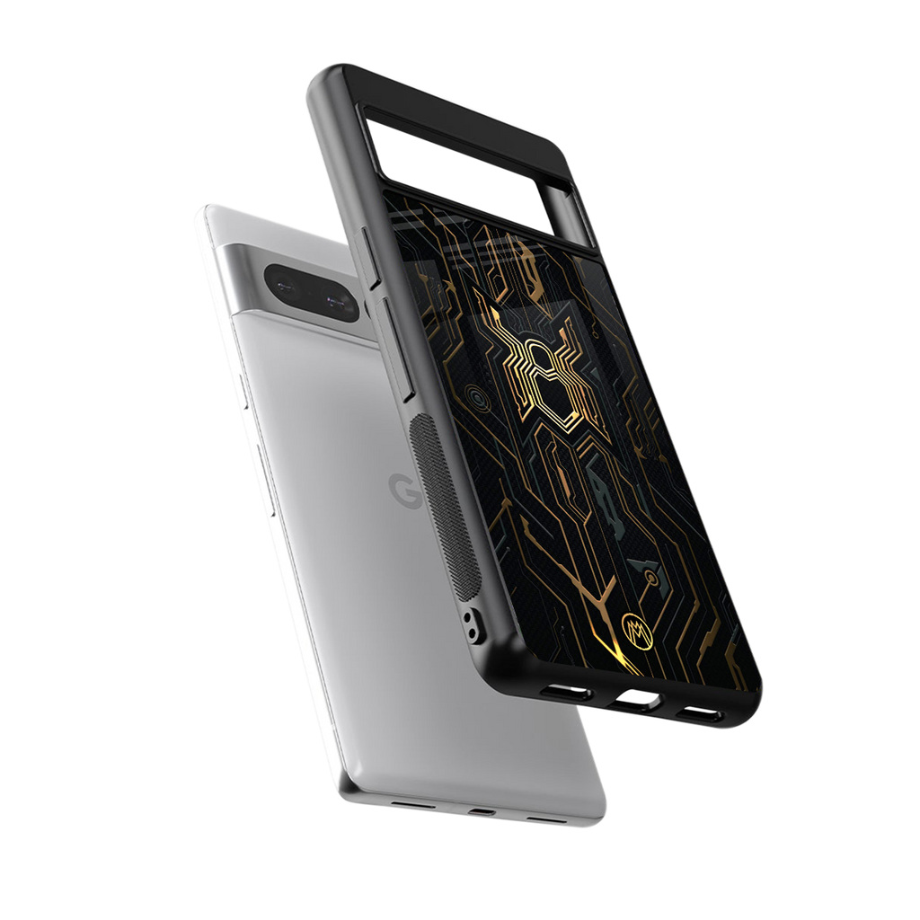 spider verse back phone cover | glass case for google pixel 7 pro