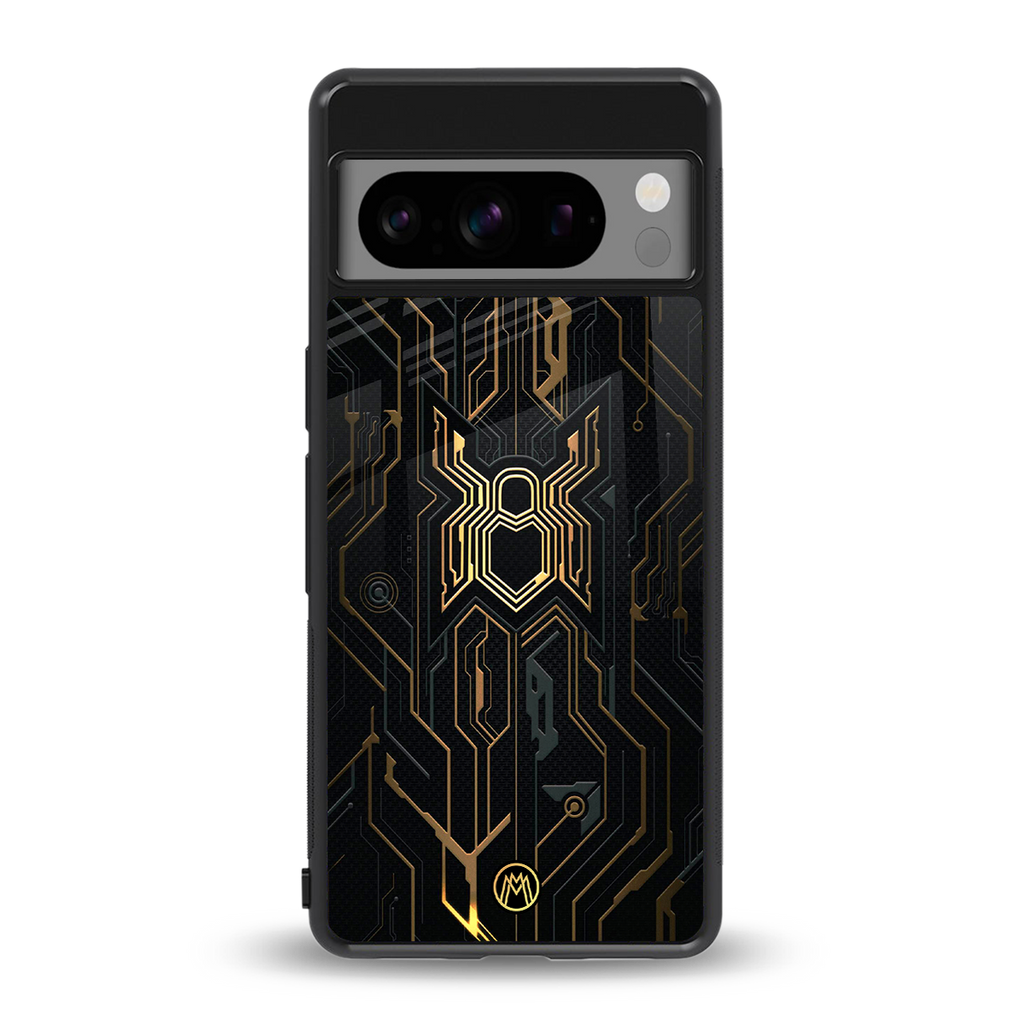 spider verse back phone cover | glass case for google pixel 8 pro