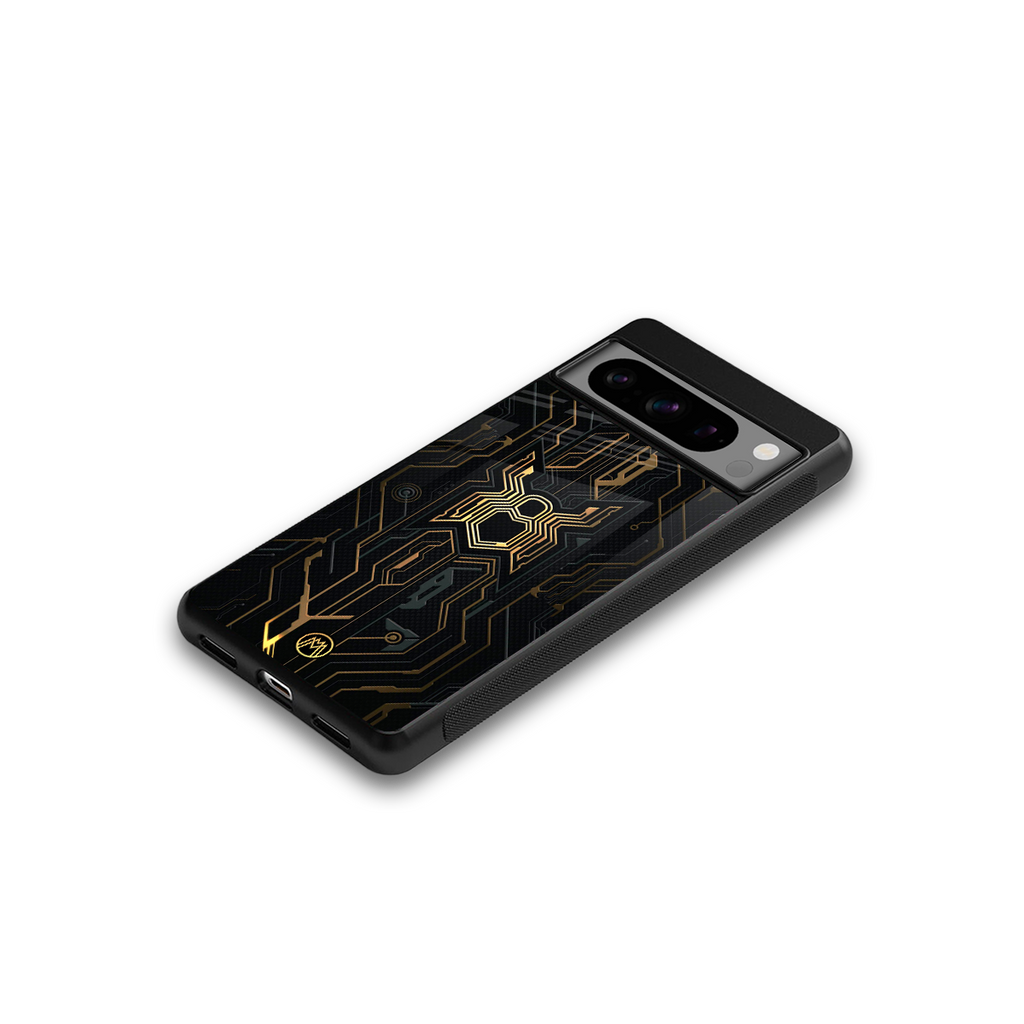 spider verse back phone cover | glass case for google pixel 8 pro
