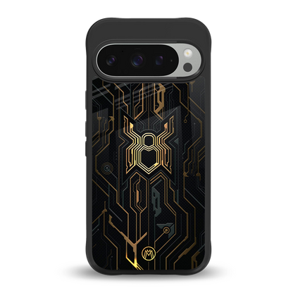 spider verse back phone cover | glass case for google pixel 9 pro xl