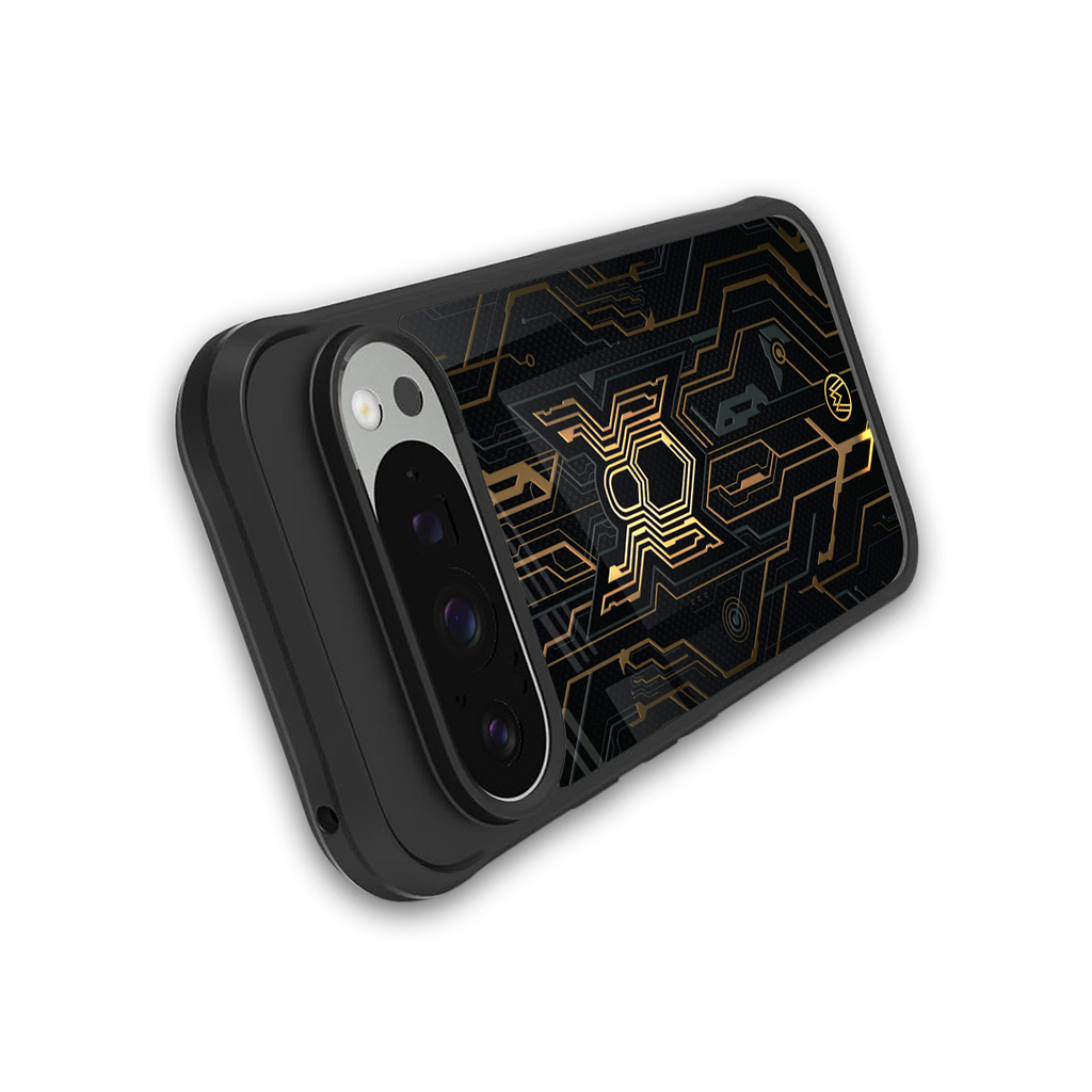 spider verse back phone cover | glass case for google pixel 9 pro xl