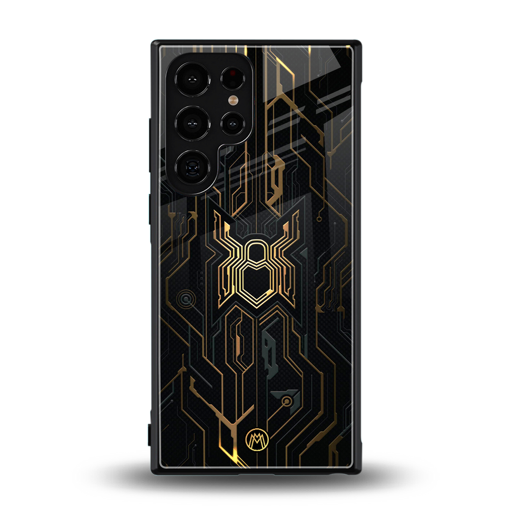 spider verse back phone cover | glass case for samsung galaxy s23 ultra