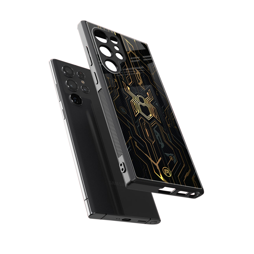 spider verse back phone cover | glass case for samsung galaxy s23 ultra