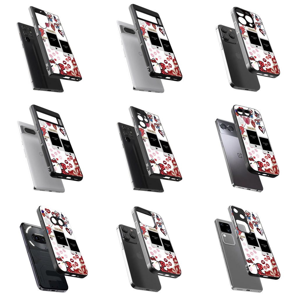 Polaroid Personalised Glass Phone Case
