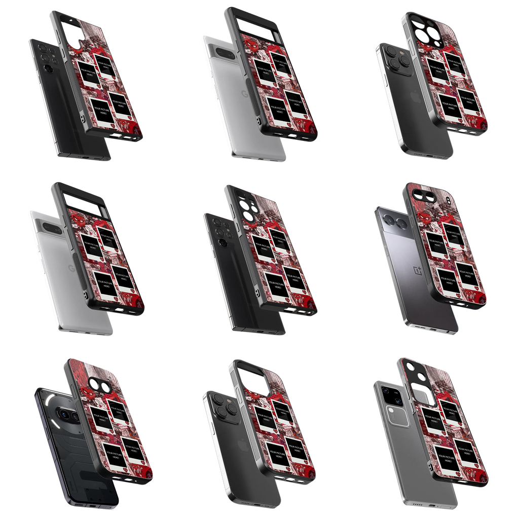 Polaroid Personalised Glass Phone Case