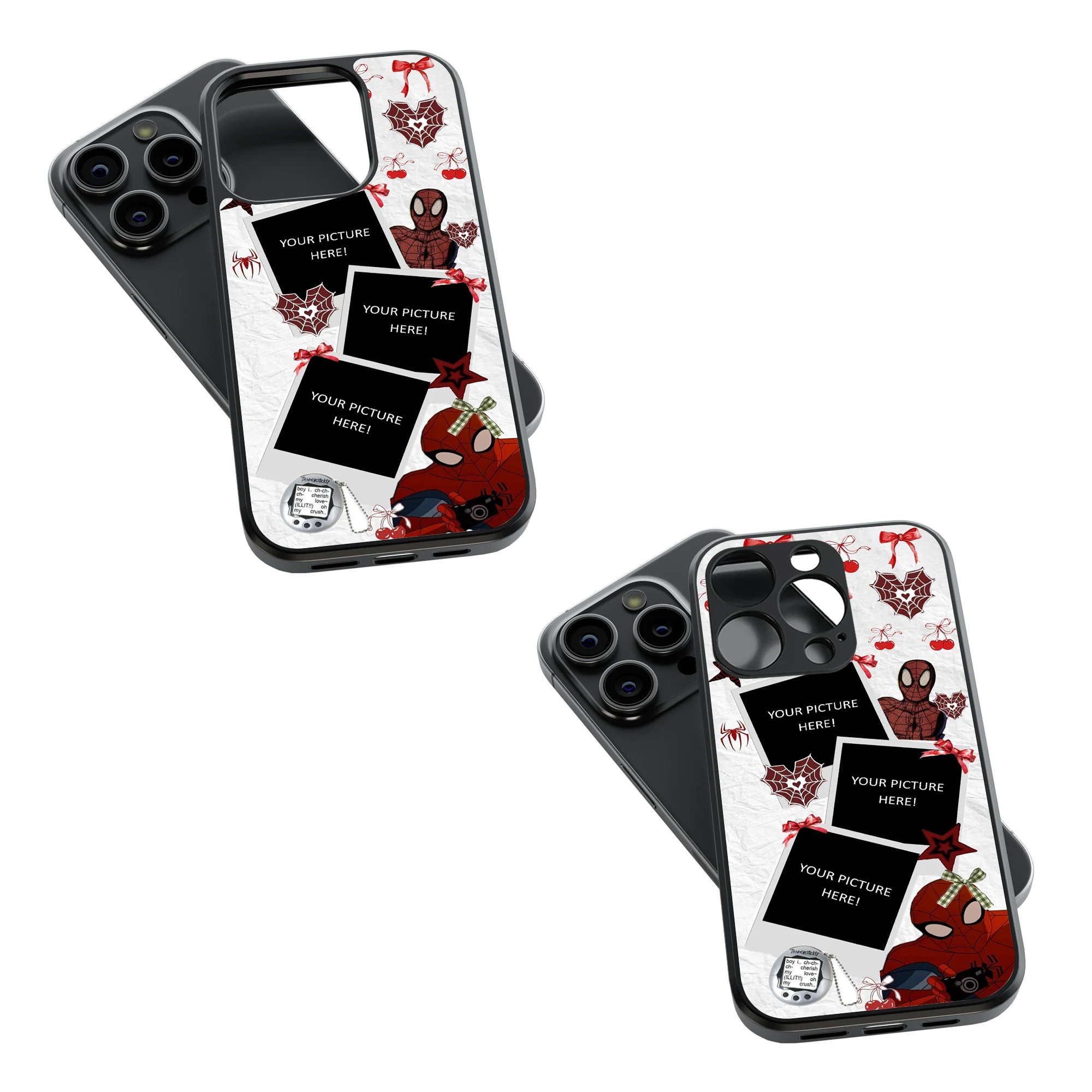 Polaroid Personalised Glass Phone Case
