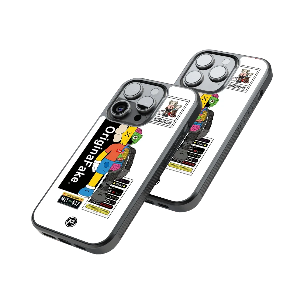 Protective Glass Back Phone Case Compatible with iPhone, Samsung, OnePlus, Pixel & More