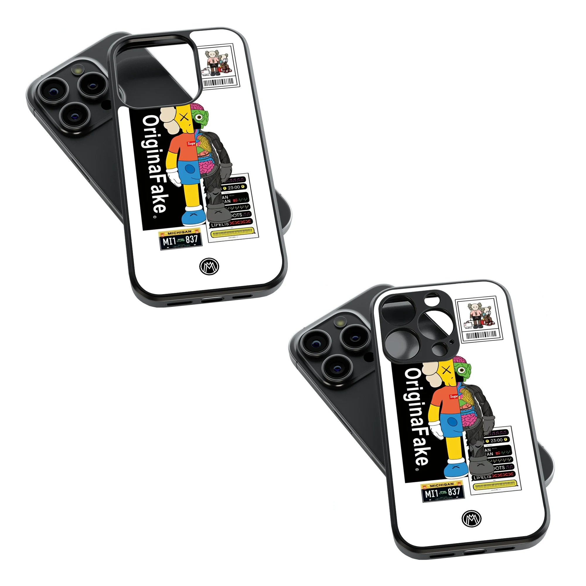 Trendy Glass Back Mobile Case for iPhone, Samsung, Redmi, OnePlus, Google Pixel, Motorola