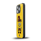 spongebob back phone cover | glass case for iphone 13 pro