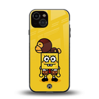 spongebob back phone cover | glass case for iphone 13