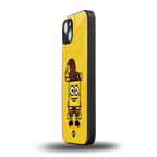 spongebob back phone cover | glass case for iphone 15 plus