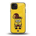 spongebob back phone cover | glass case for iphone 15