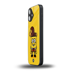spongebob back phone cover | glass case for iphone 16 plus