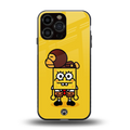 spongebob back phone cover | glass case for iphone 16 pro max